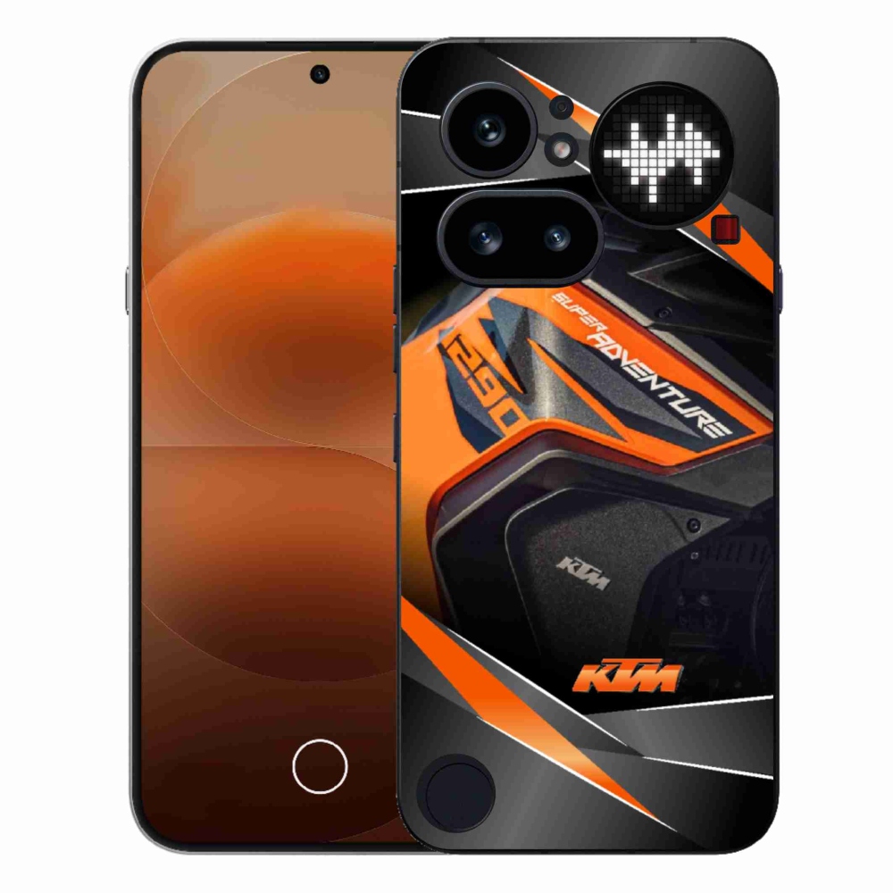Gelový kryt mmCase na Nothing Phone (4a) - motorka ktm