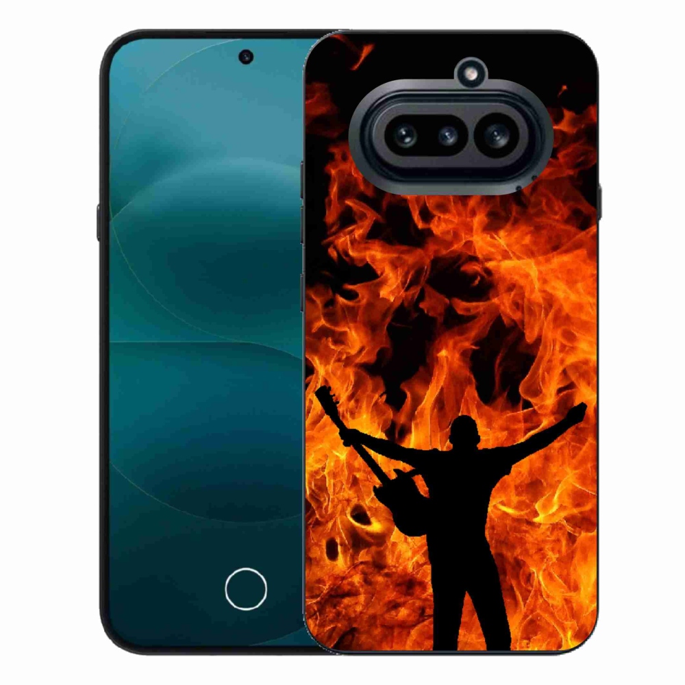 Gelový kryt mmCase na Nothing Phone (4a) - muzikant a oheň
