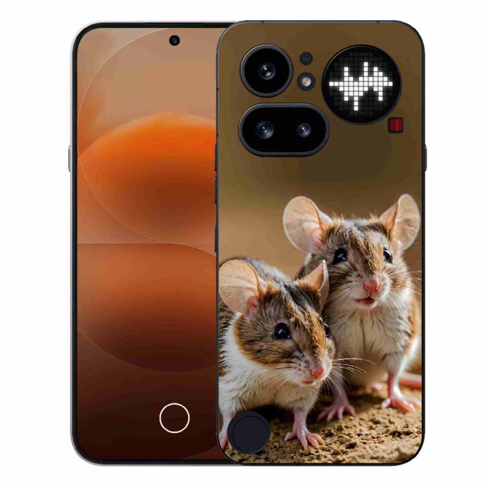 Gelový kryt mmCase na Nothing Phone (4a) - myší duo