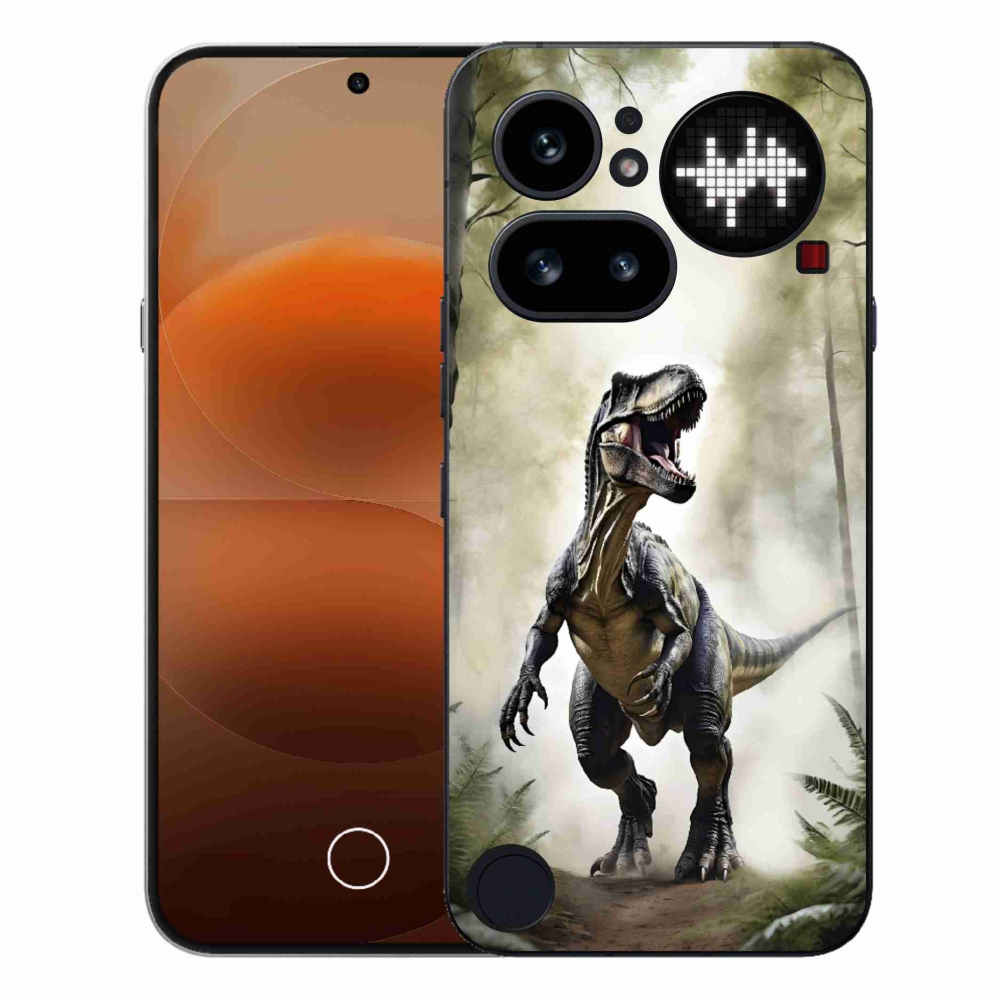 Gelový kryt mmCase na Nothing Phone (4a) - naštvaný T-Rex