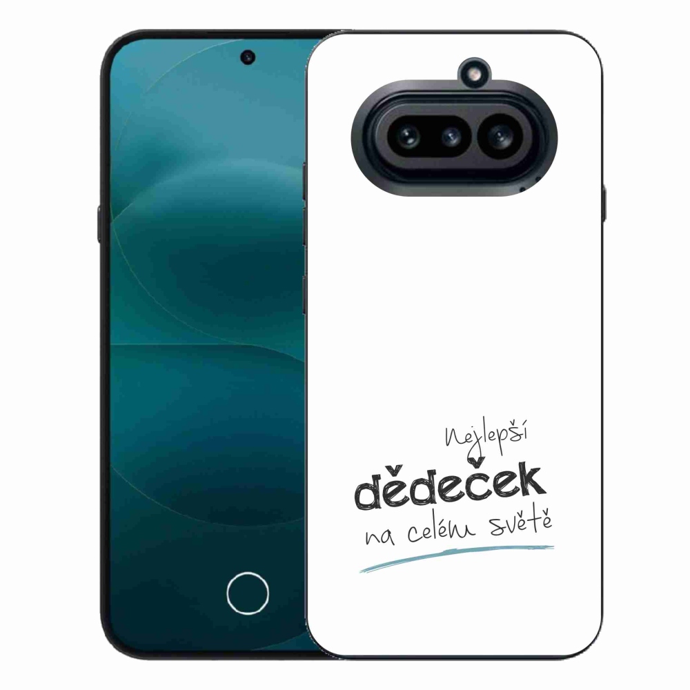 Gelový kryt mmCase na Nothing Phone (4a) - nejlepší dědeček 3 bílé pozadí