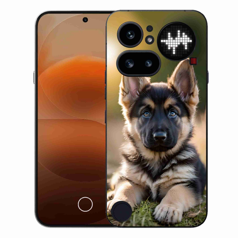 Gelový kryt mmCase na Nothing Phone (4a) - německý ovčák v přírodě