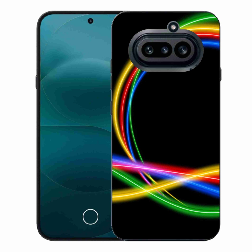 Gelový kryt mmCase na Nothing Phone (4a) - neonové kruhy