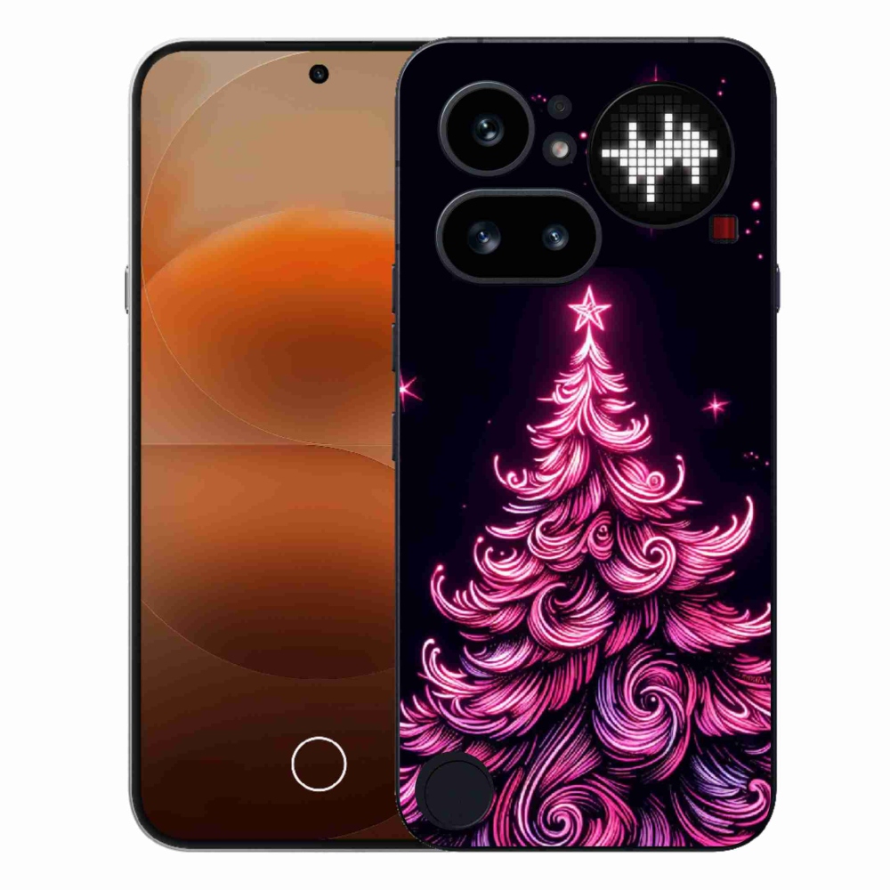 Gelový kryt mmCase na Nothing Phone (4a) - neonový vánoční stromek 2