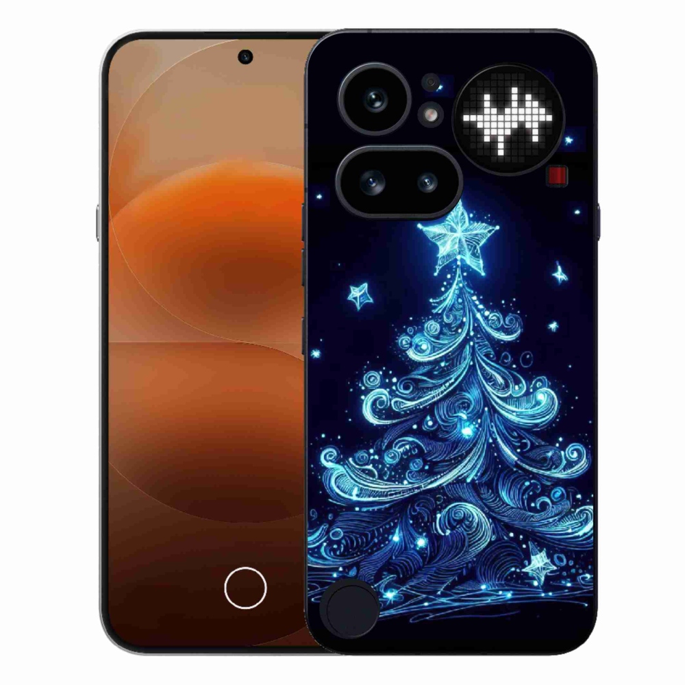 Gelový kryt mmCase na Nothing Phone (4a) - neonový vánoční stromek 4