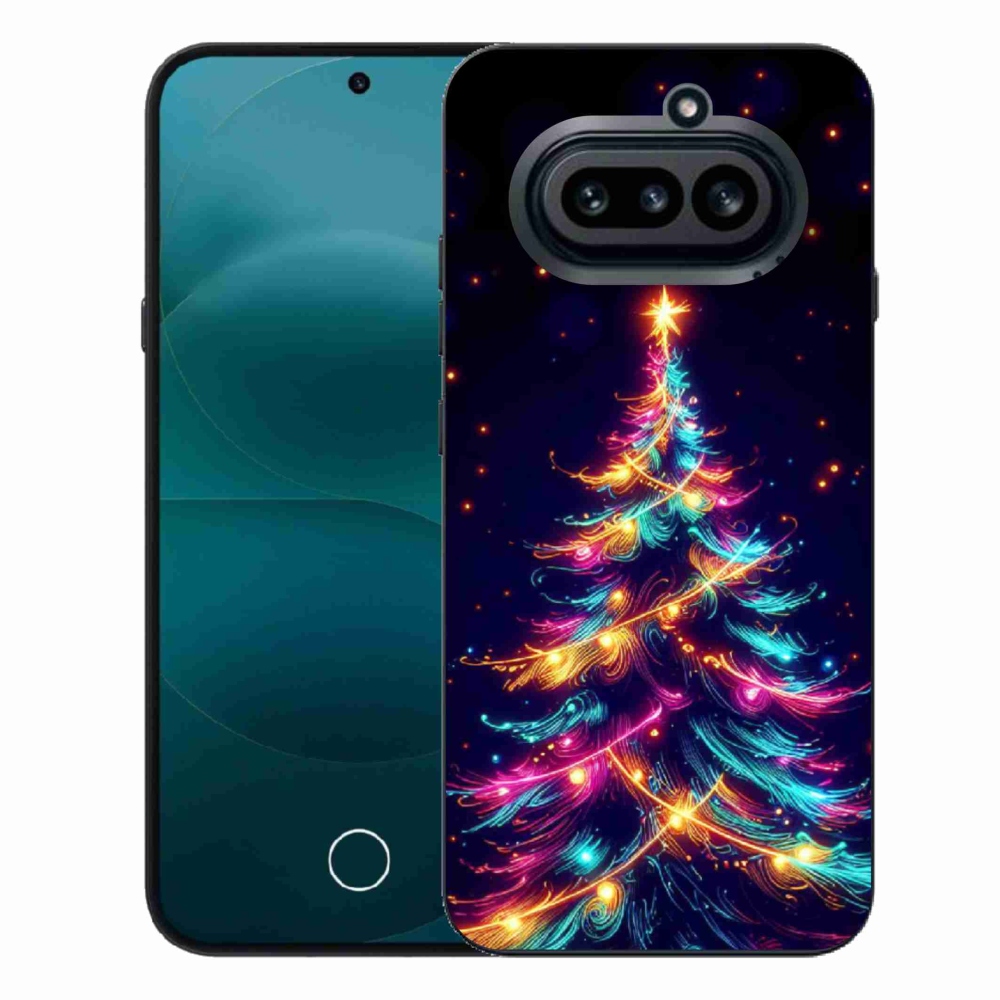 Gelový kryt mmCase na Nothing Phone (4a) - neonový vánoční stromek