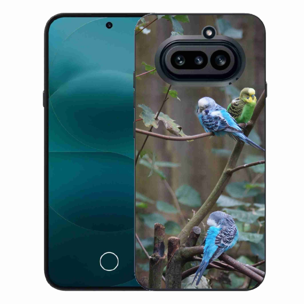 Gelový kryt mmCase na Nothing Phone (4a) - papoušci na větvi