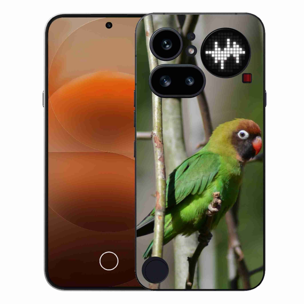 Gelový kryt mmCase na Nothing Phone (4a) - papoušek agapornis