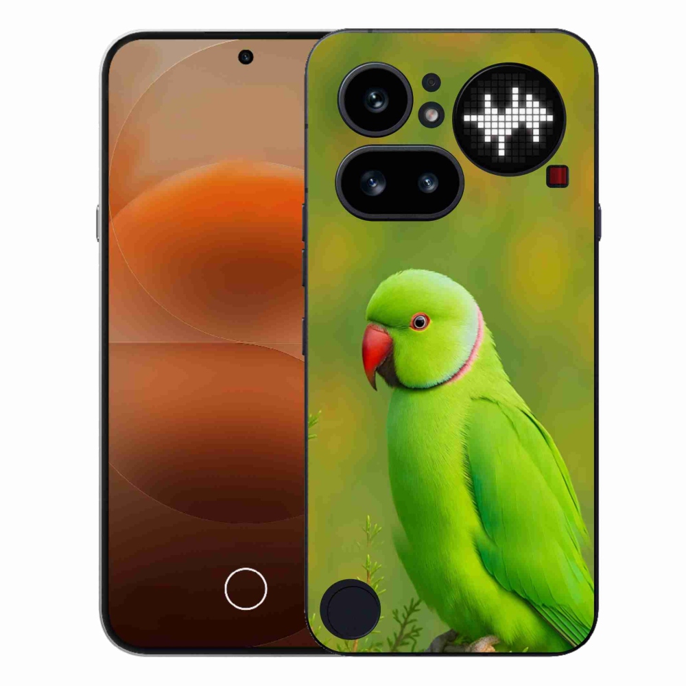 Gelový kryt mmCase na Nothing Phone (4a) - papoušek alexandr 2