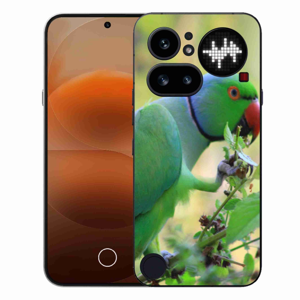 Gelový kryt mmCase na Nothing Phone (4a) - papoušek alexandr