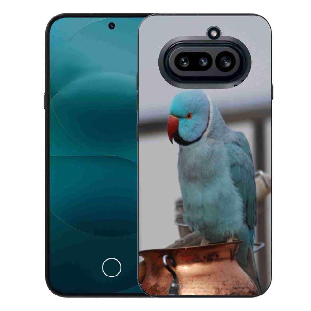 Gelový kryt mmCase na Nothing Phone (4a) - papoušek alexandr modrý