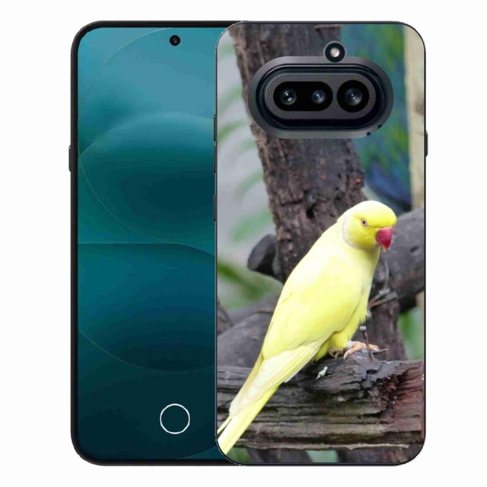 Gelový kryt mmCase na Nothing Phone (4a) - papoušek alexandr žlutý
