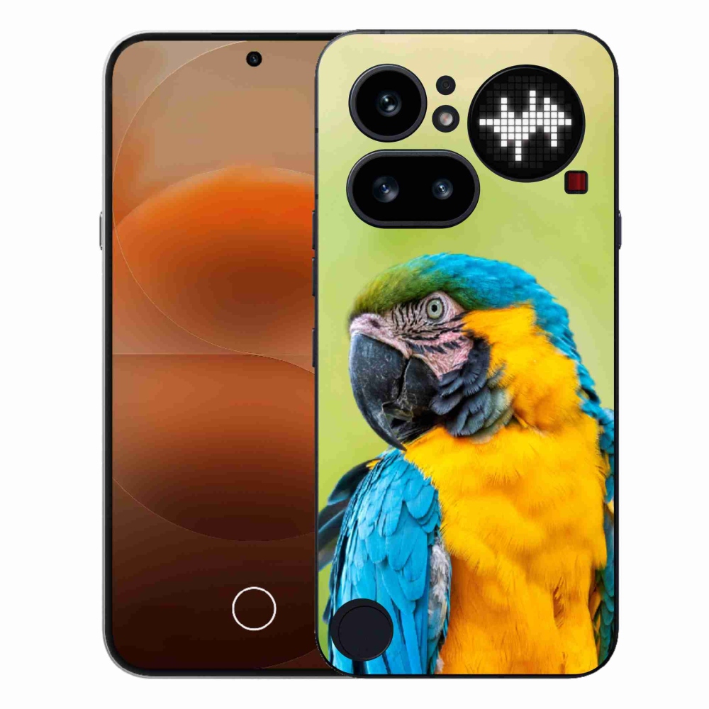Gelový kryt mmCase na Nothing Phone (4a) - papoušek ara 2