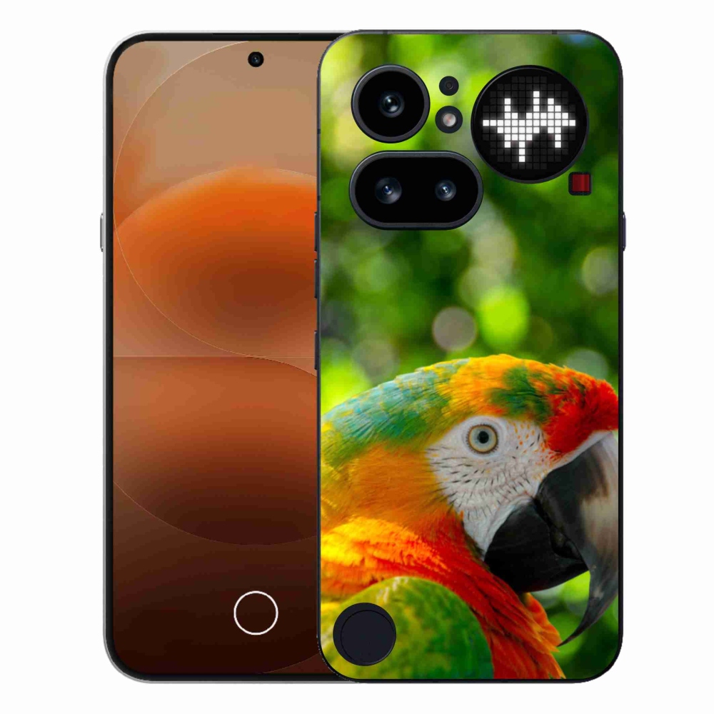 Gelový kryt mmCase na Nothing Phone (4a) - papoušek ara 3