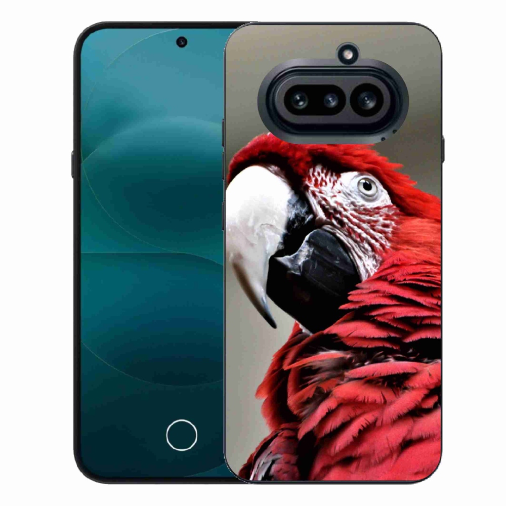 Gelový kryt mmCase na Nothing Phone (4a) - papoušek ara červený