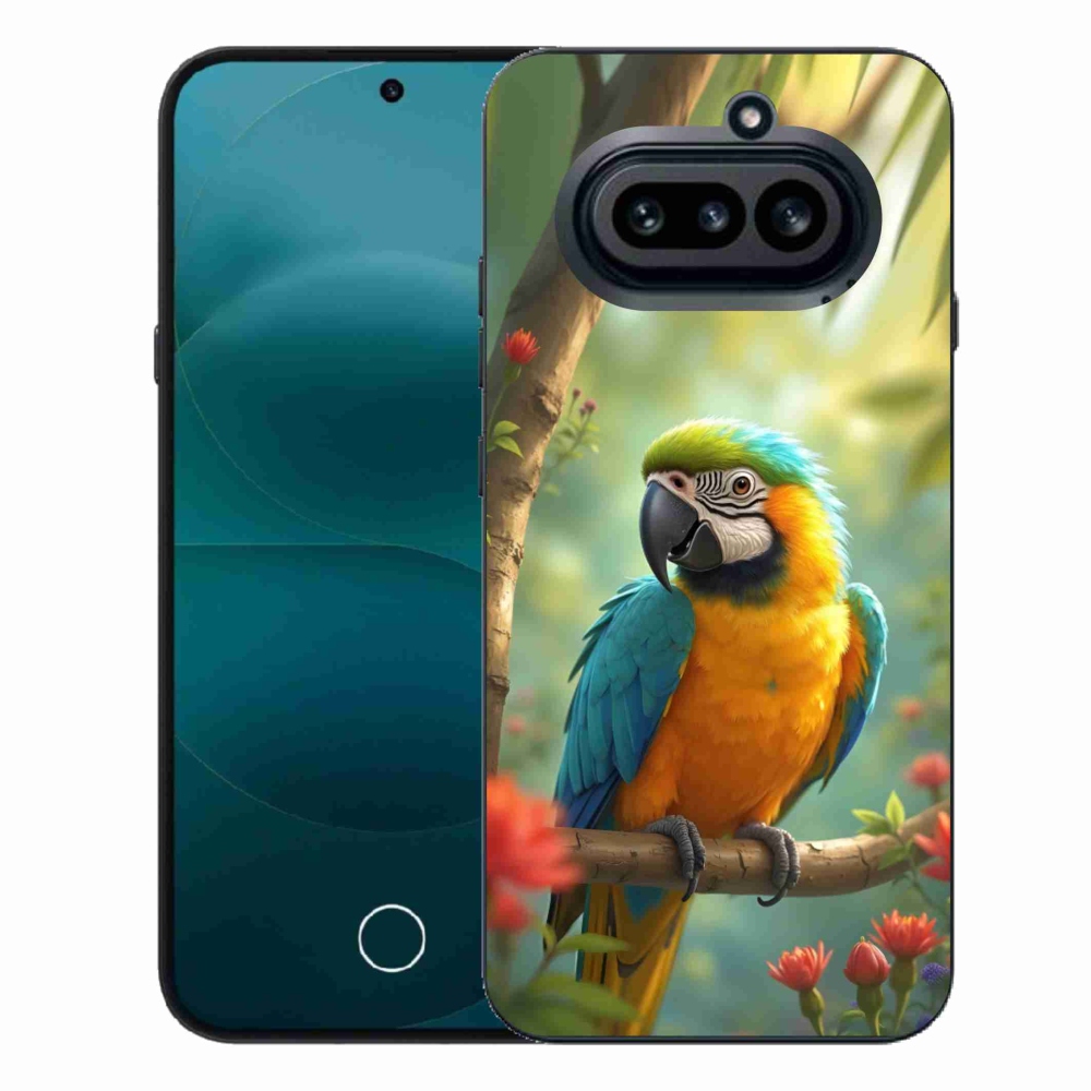 Gelový kryt mmCase na Nothing Phone (4a) - papoušek ara modrožlutá