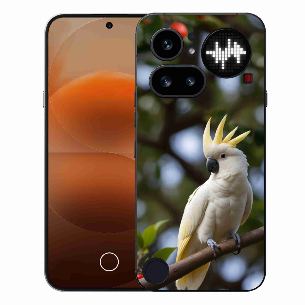 Gelový kryt mmCase na Nothing Phone (4a) - papoušek kakadu 3