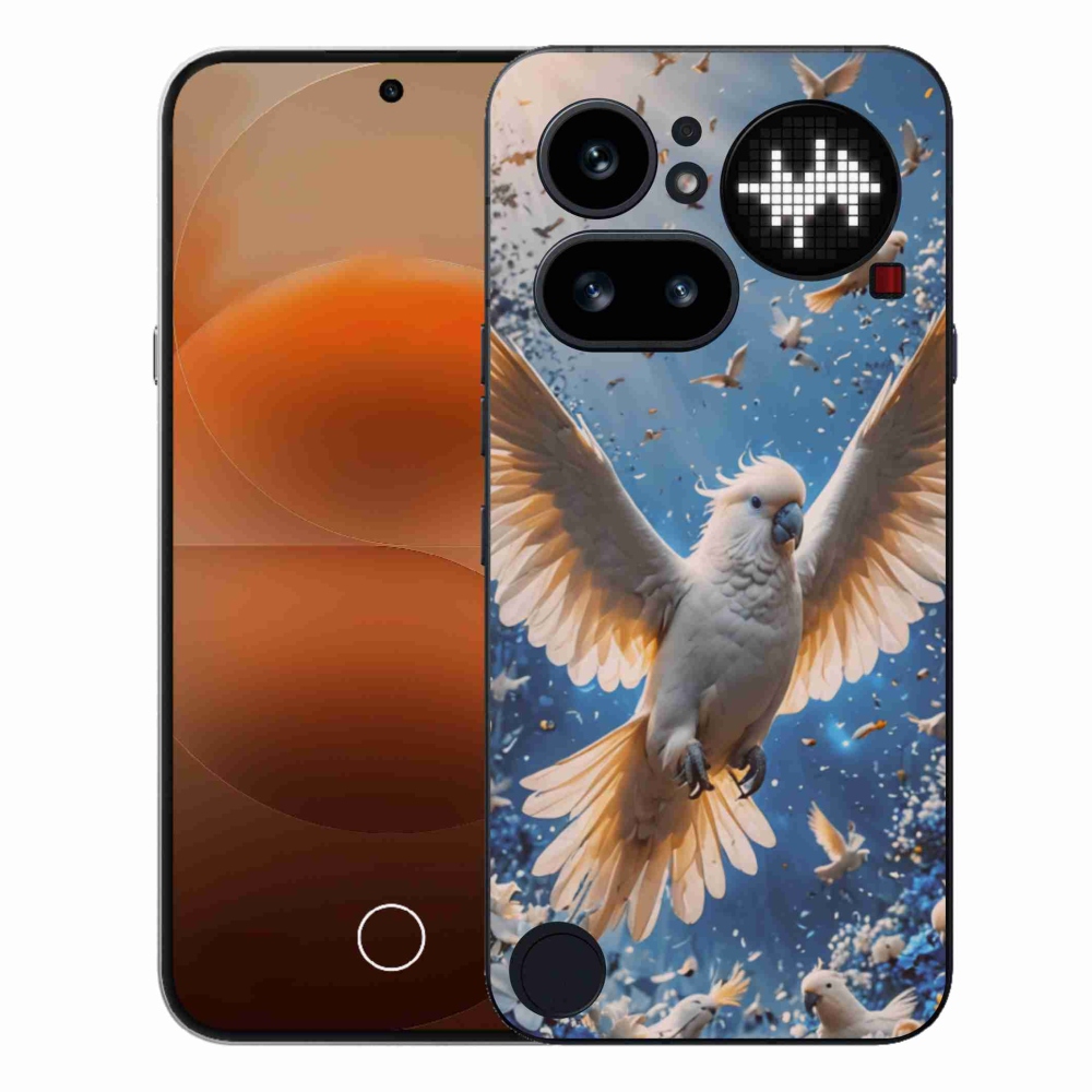 Gelový kryt mmCase na Nothing Phone (4a) - papoušek kakadu