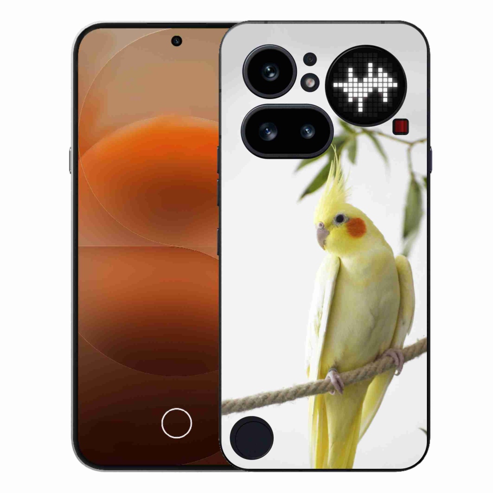Gelový kryt mmCase na Nothing Phone (4a) - papoušek korela chocholatá