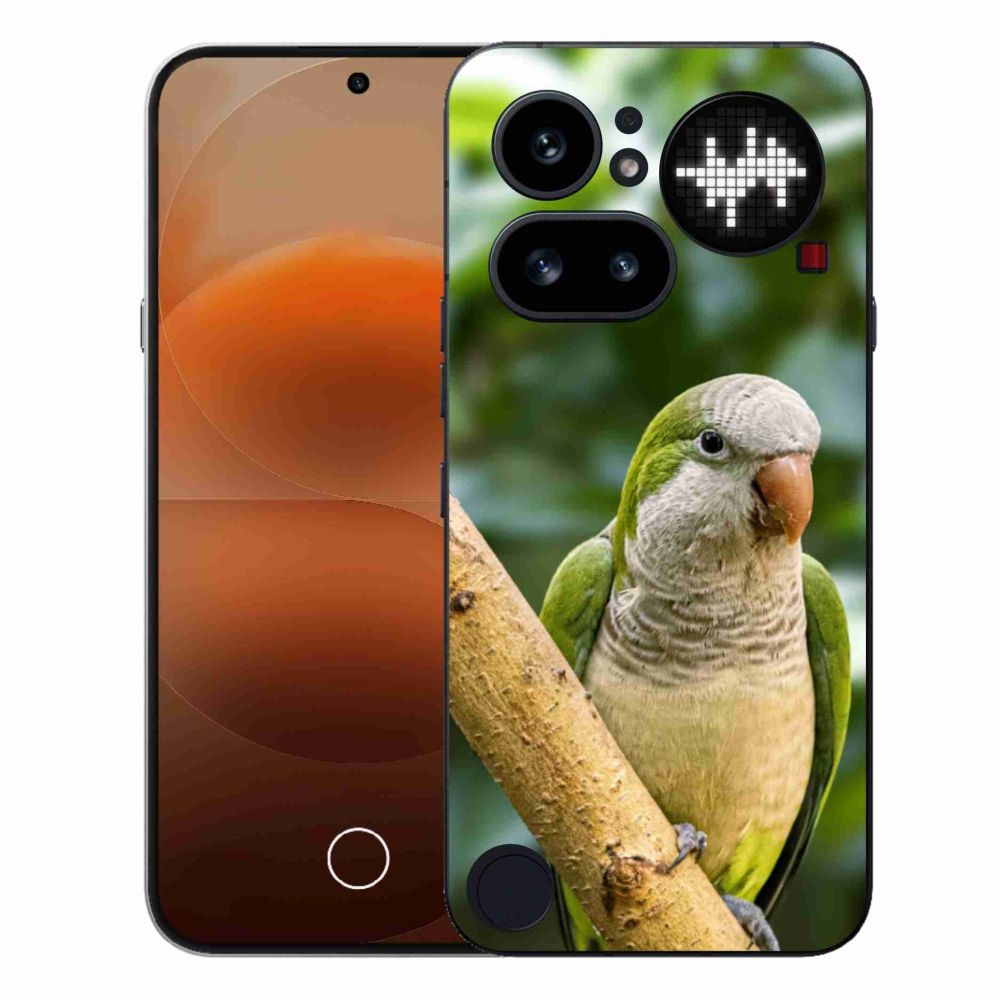 Gelový kryt mmCase na Nothing Phone (4a) - papoušek mníšek