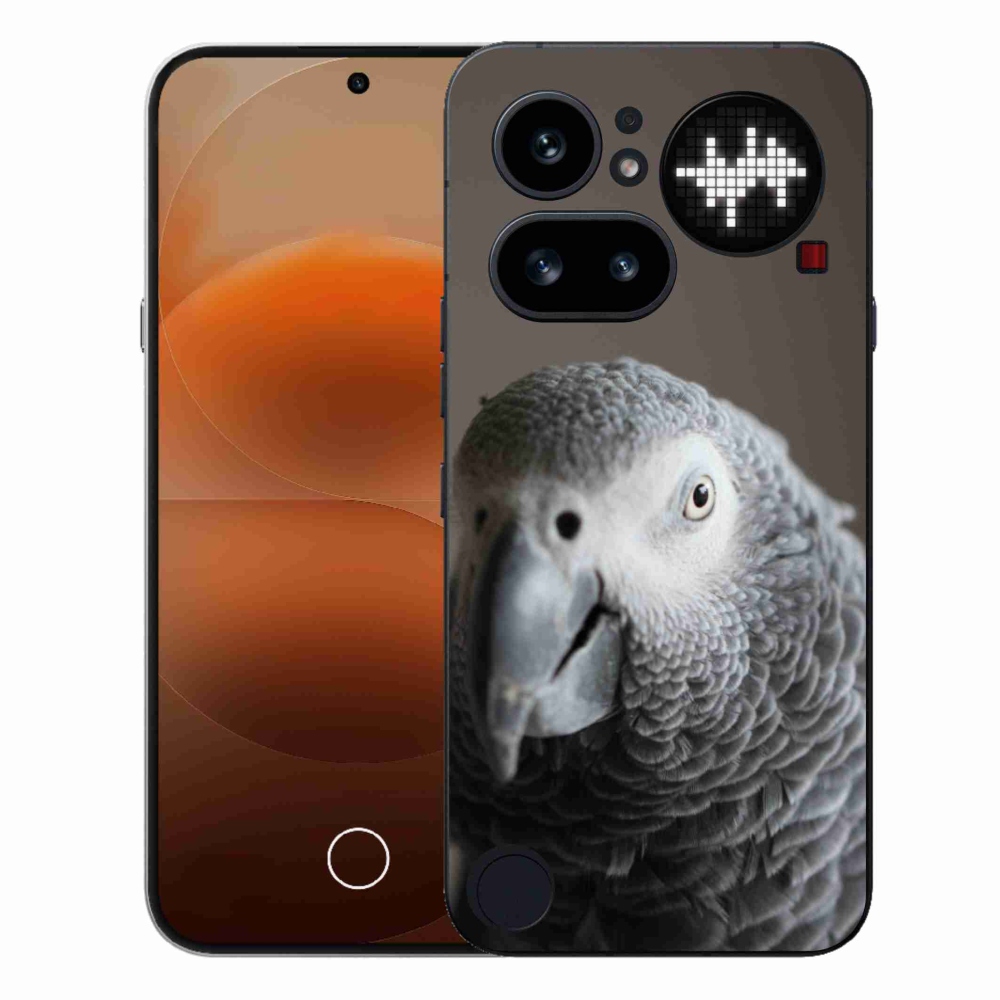 Gelový kryt mmCase na Nothing Phone (4a) - papoušek žako 2