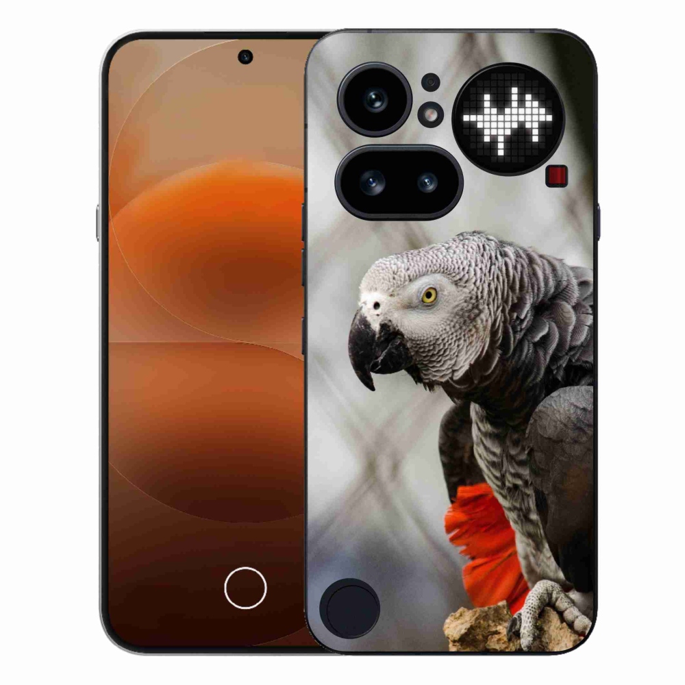 Gelový kryt mmCase na Nothing Phone (4a) - papoušek žako 3