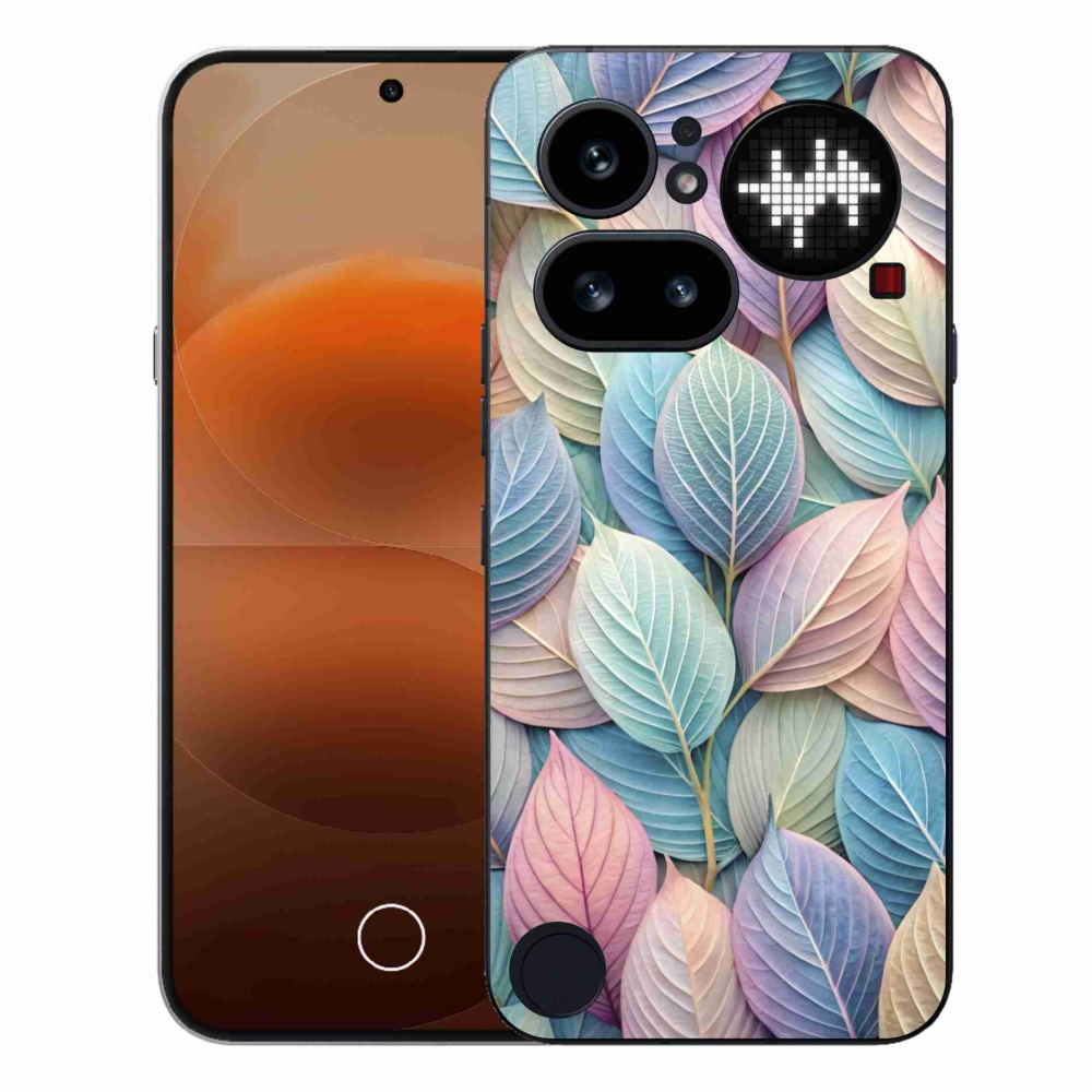 Gelový kryt mmCase na Nothing Phone (4a) - pastelové listy