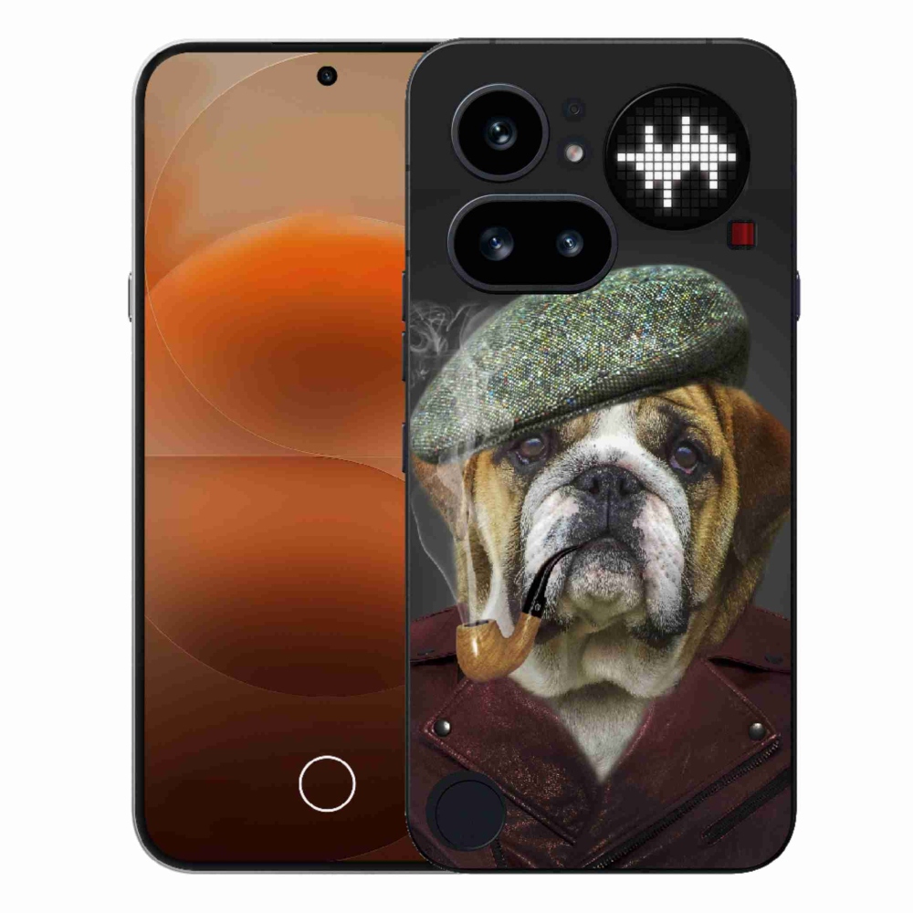 Gelový kryt mmCase na Nothing Phone (4a) - pes s fajfkou