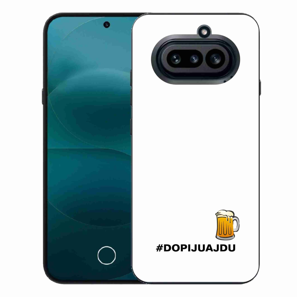 Gelový kryt mmCase na Nothing Phone (4a) - pivní motiv 1 bílé pozadí