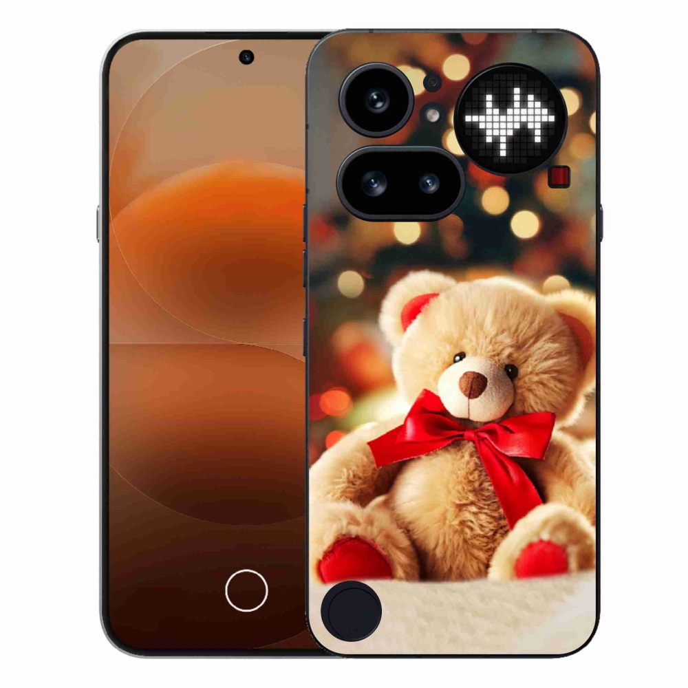 Gelový kryt mmCase na Nothing Phone (4a) - plyšový medvídek