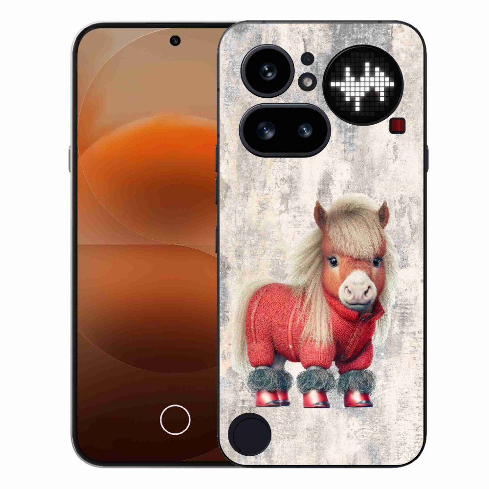 Gelový kryt mmCase na Nothing Phone (4a) - poník ve svetru