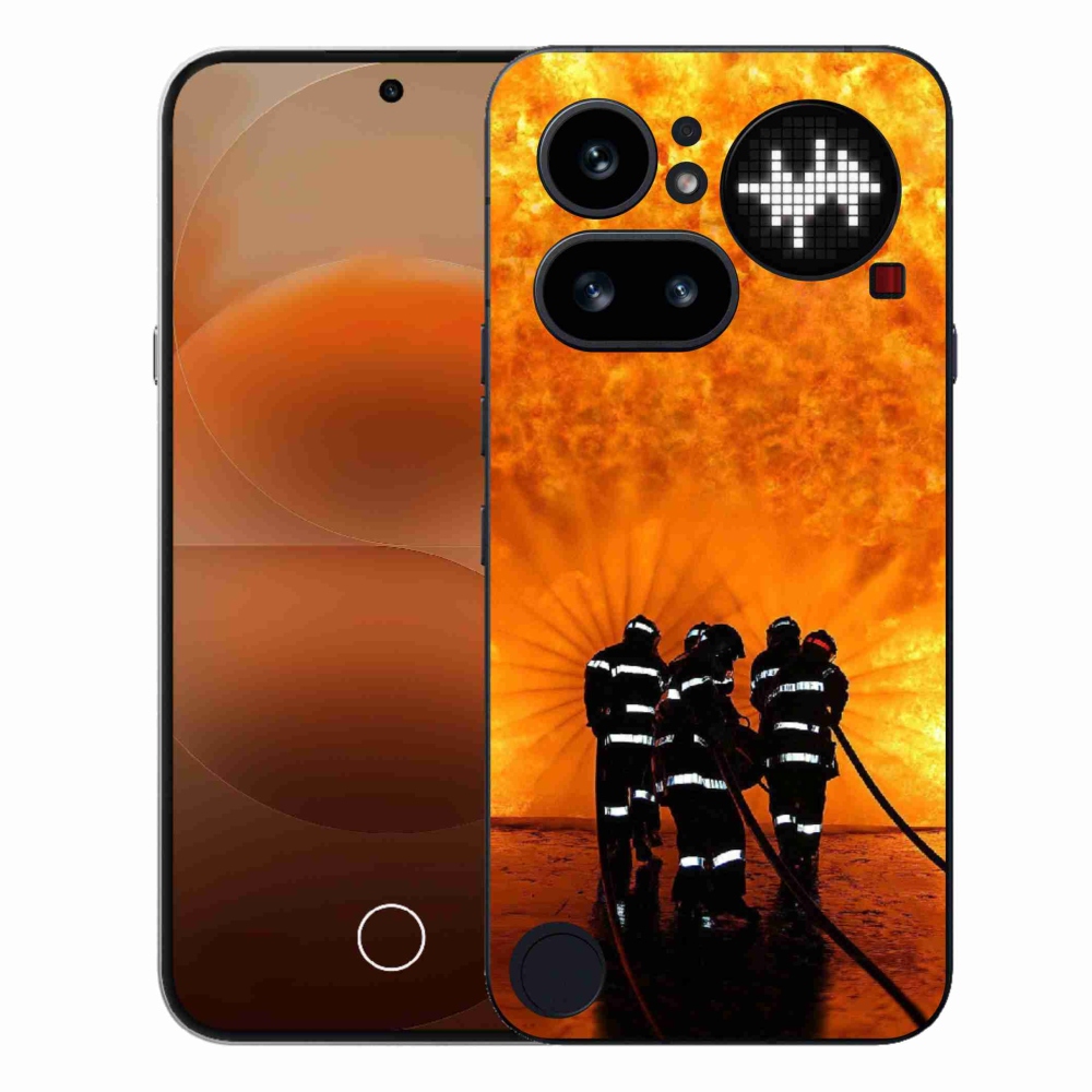 Gelový kryt mmCase na Nothing Phone (4a) - požár