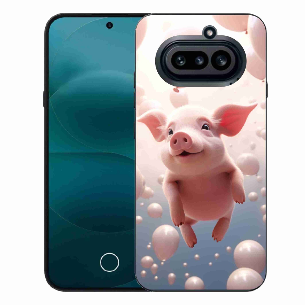 Gelový kryt mmCase na Nothing Phone (4a) - prasátko s balónky