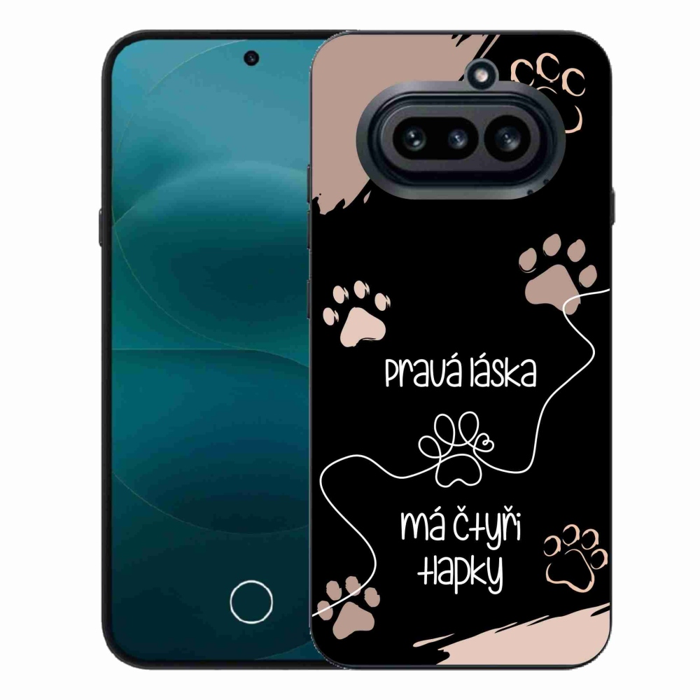 Gelový kryt mmCase na Nothing Phone (4a) - psí motiv 1 černé pozadí