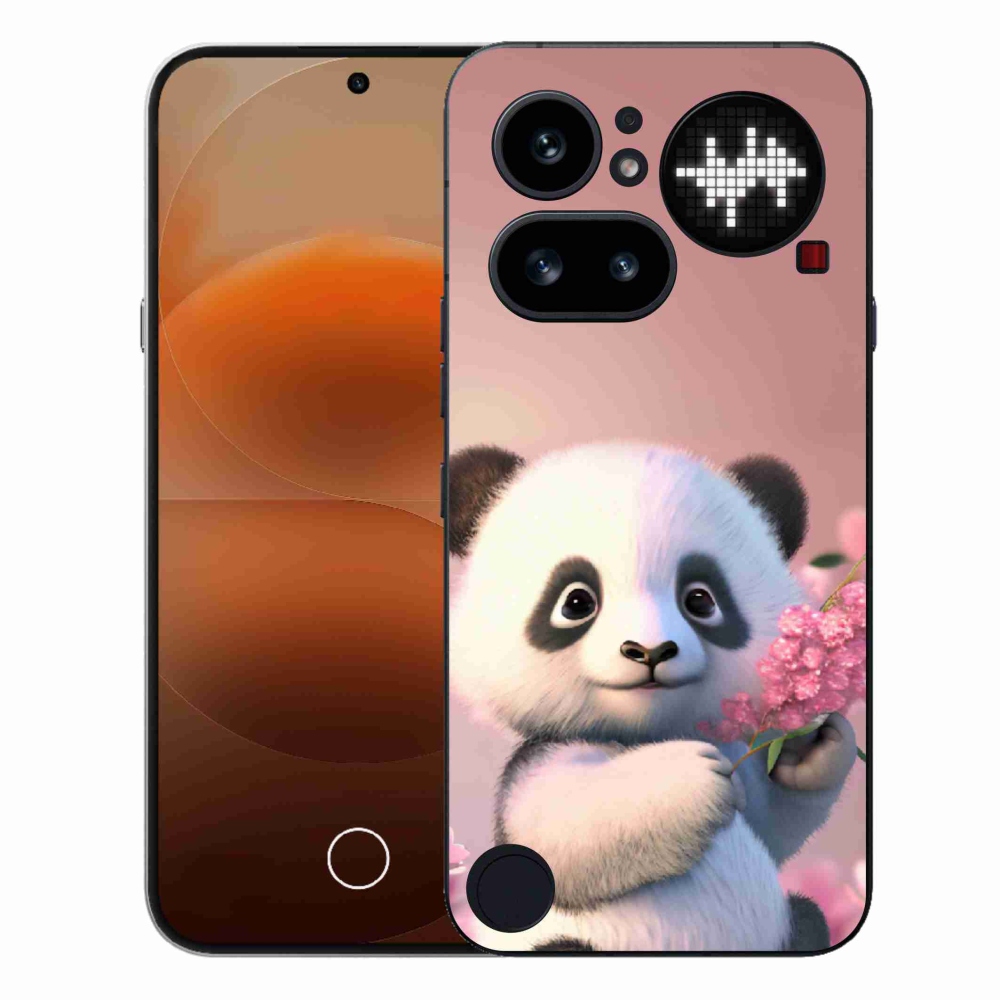 Gelový kryt mmCase na Nothing Phone (4a) - roztomilá panda