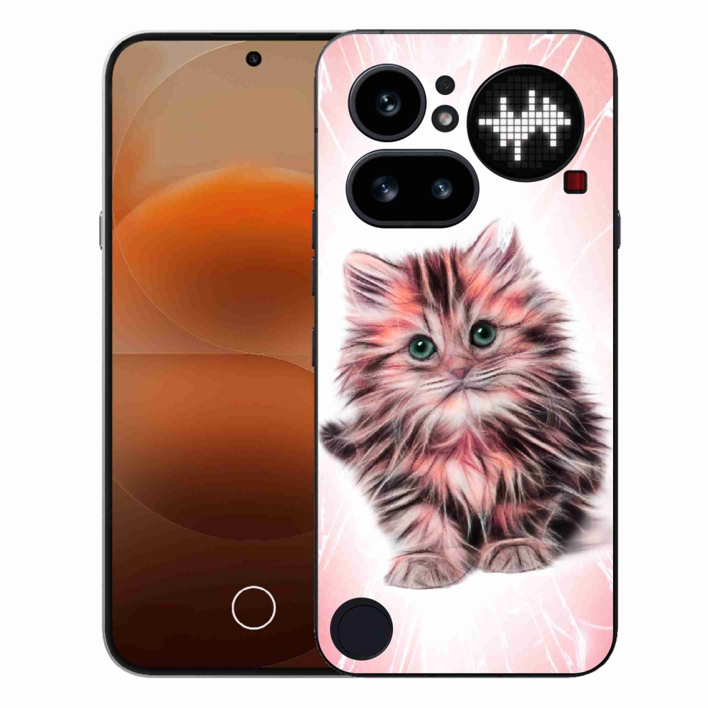Gelový kryt mmCase na Nothing Phone (4a) - roztomilé kotě