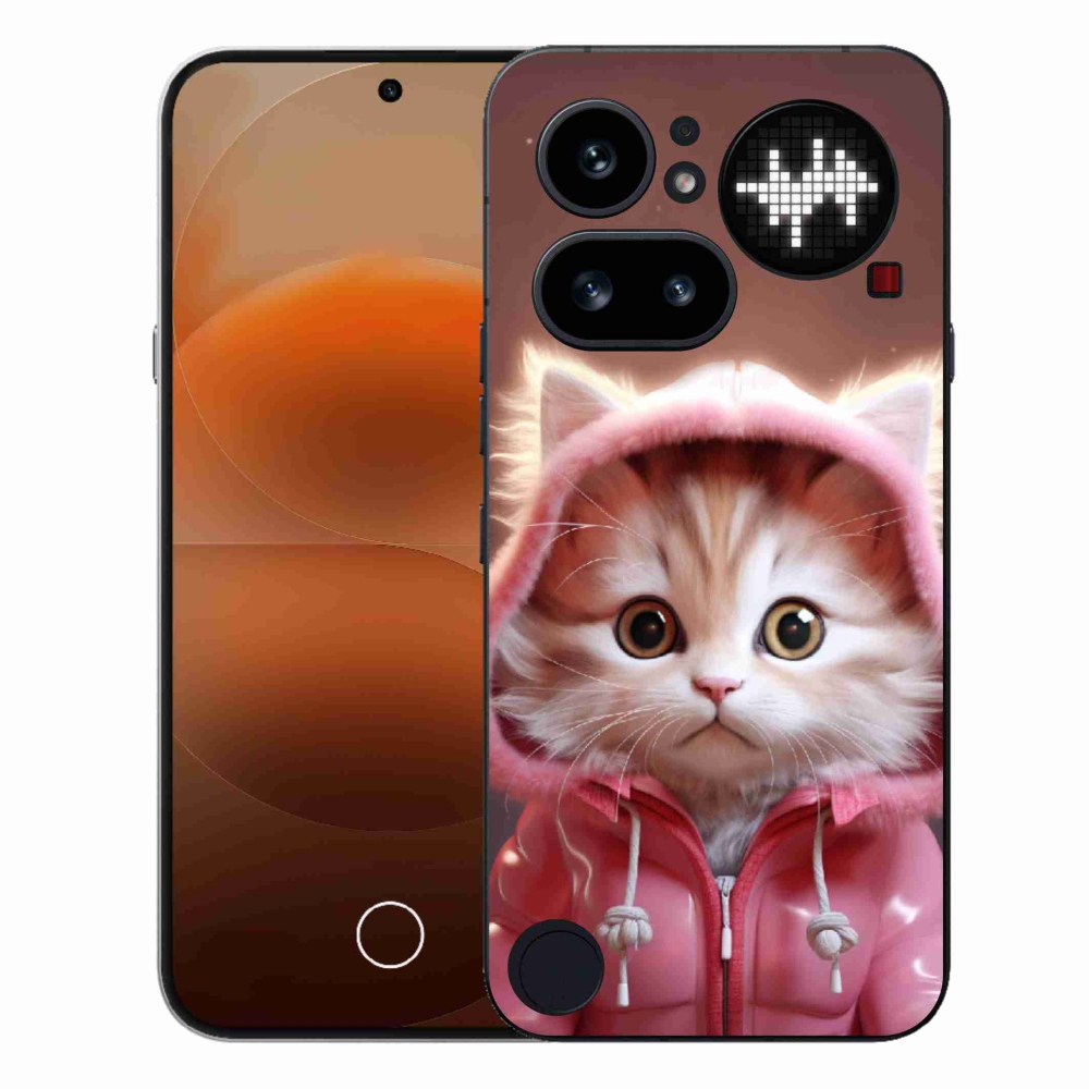 Gelový kryt mmCase na Nothing Phone (4a) - roztomilé kotě 3