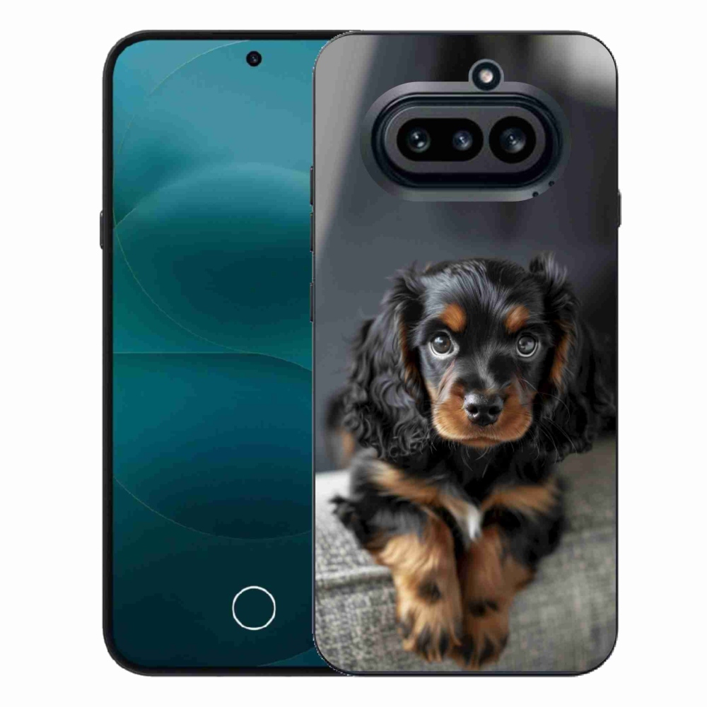 Gelový kryt mmCase na Nothing Phone (4a) - roztomilý dlouhosrstý jezevčík