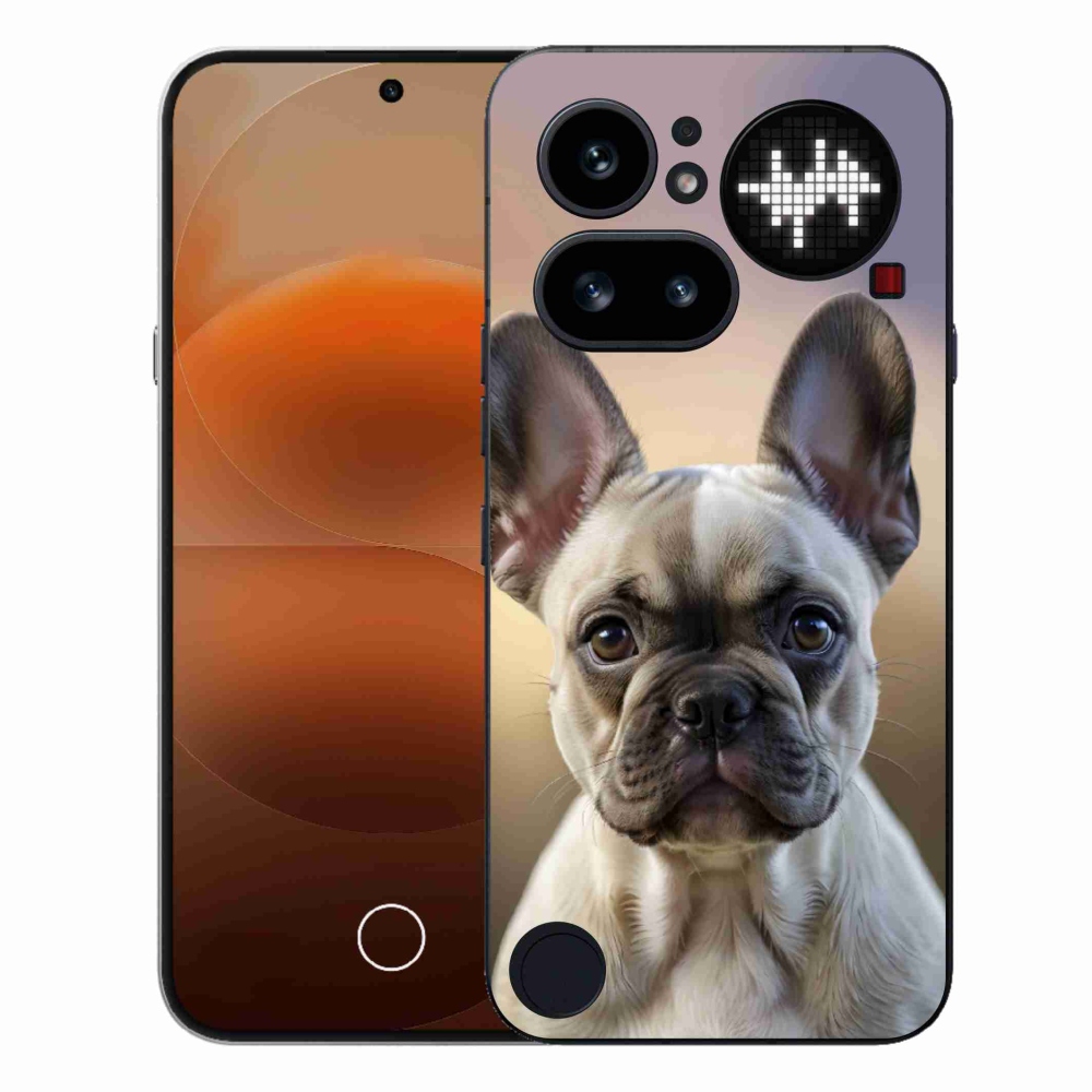 Gelový kryt mmCase na Nothing Phone (4a) - roztomilý francouzský buldoček