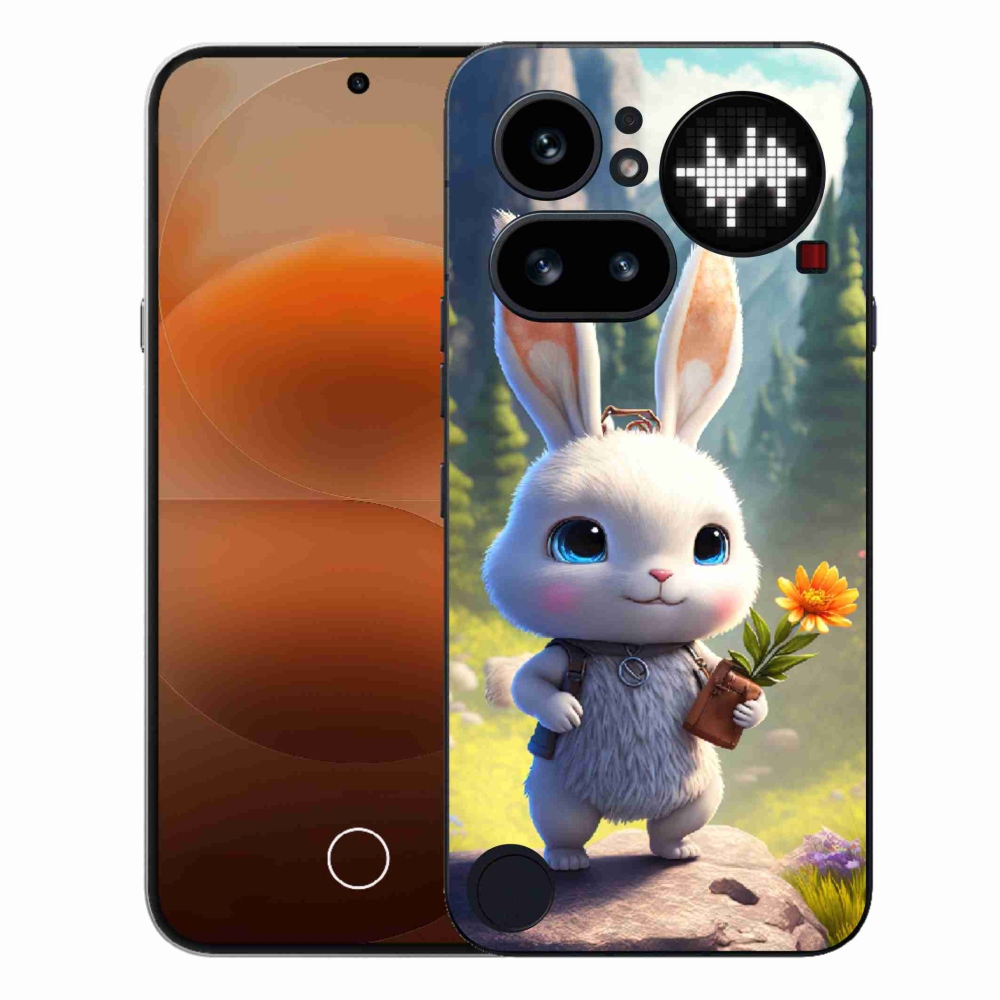 Gelový kryt mmCase na Nothing Phone (4a) - roztomilý králíček