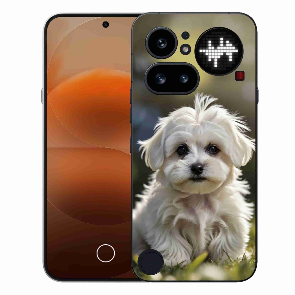 Gelový kryt mmCase na Nothing Phone (4a) - roztomilý maltézský psík