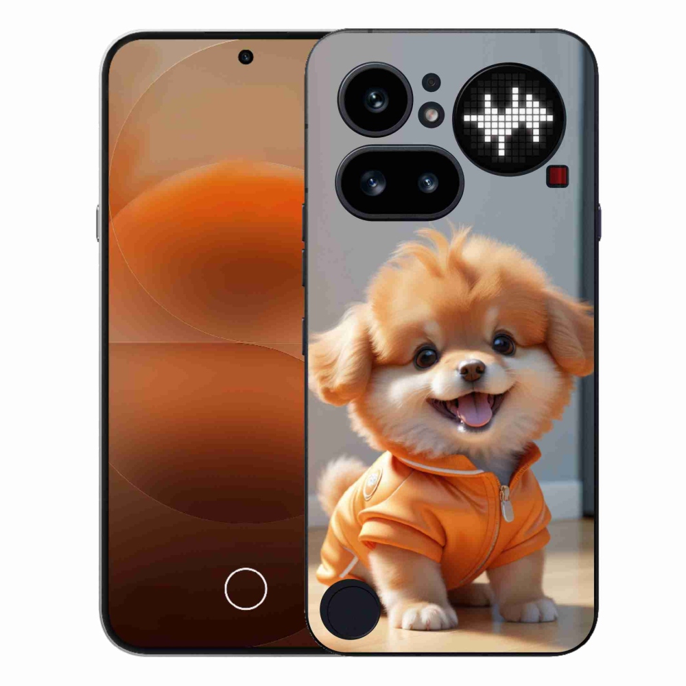 Gelový kryt mmCase na Nothing Phone (4a) - roztomilý pomeranian v mikině