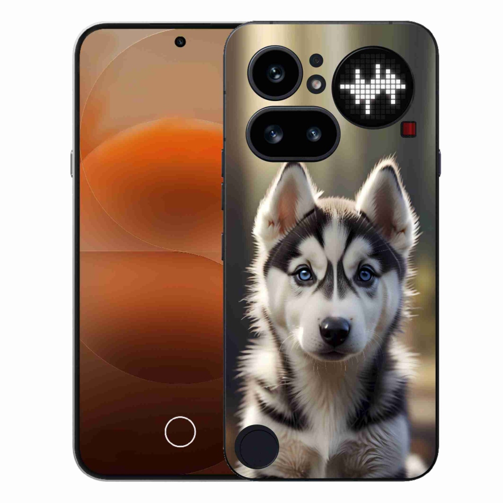 Gelový kryt mmCase na Nothing Phone (4a) - roztomilý sibiřský husky