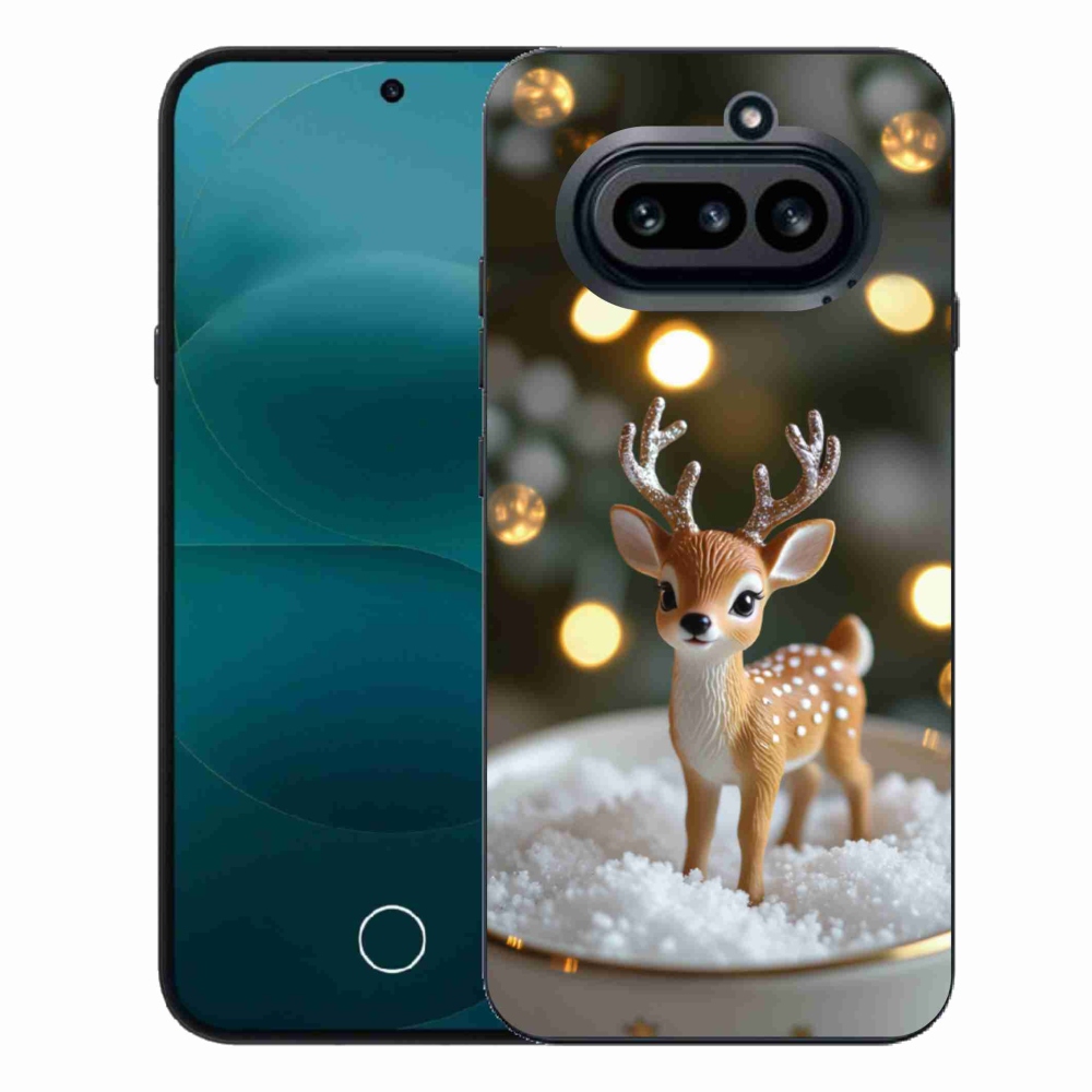 Gelový kryt mmCase na Nothing Phone (4a) - roztomilý vánoční jelen