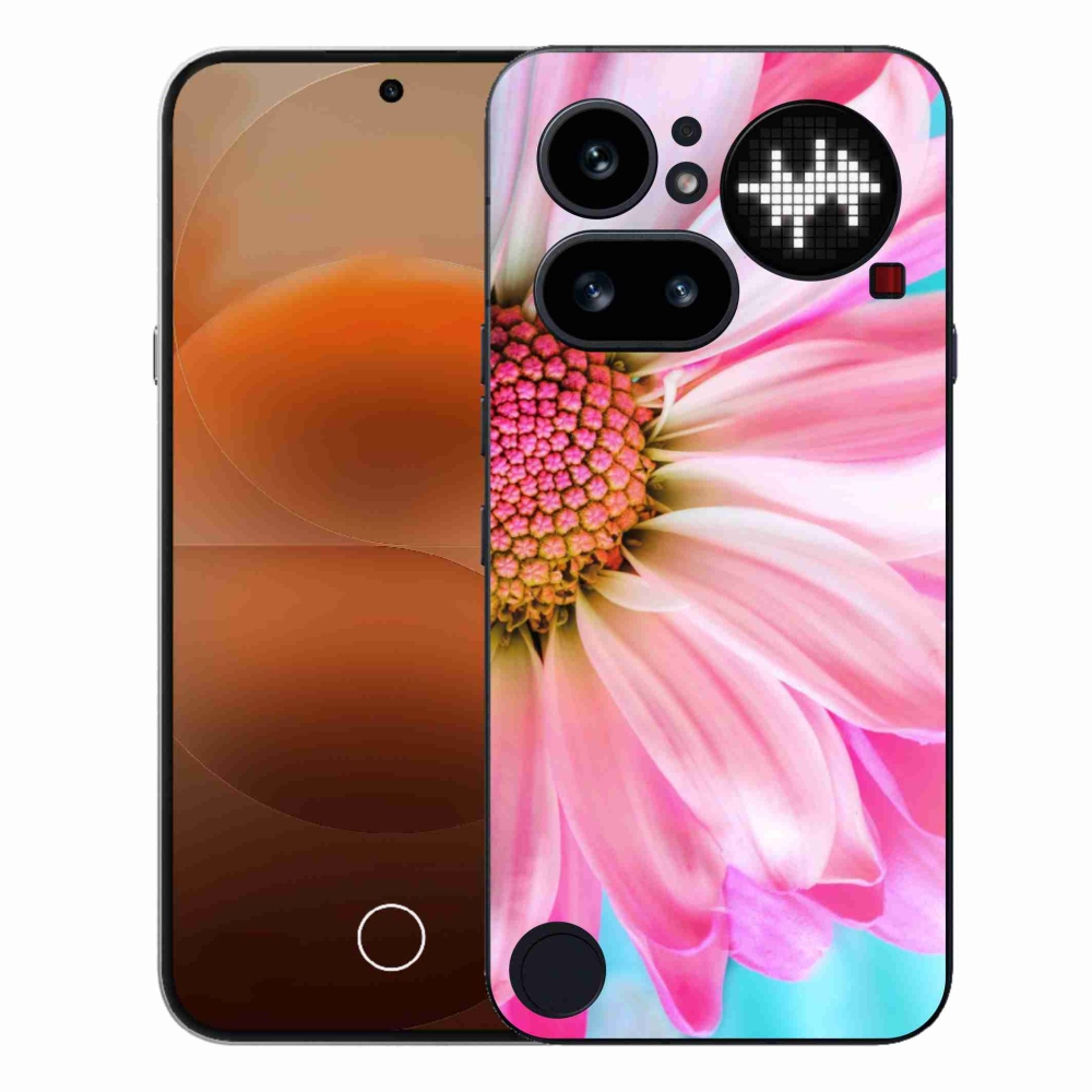 Gelový kryt mmCase na Nothing Phone (4a) - růžová květina