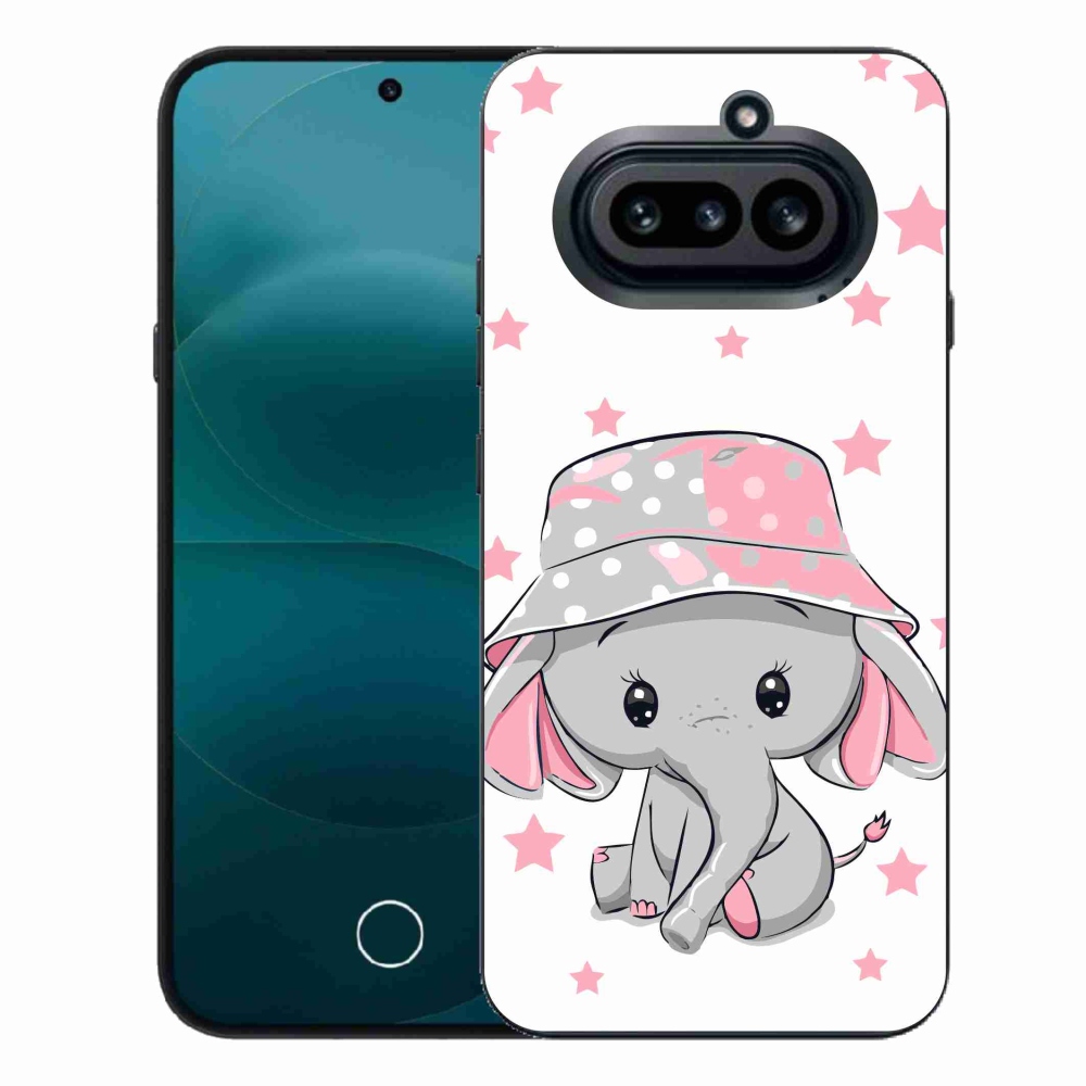 Gelový kryt mmCase na Nothing Phone (4a) - růžový slon