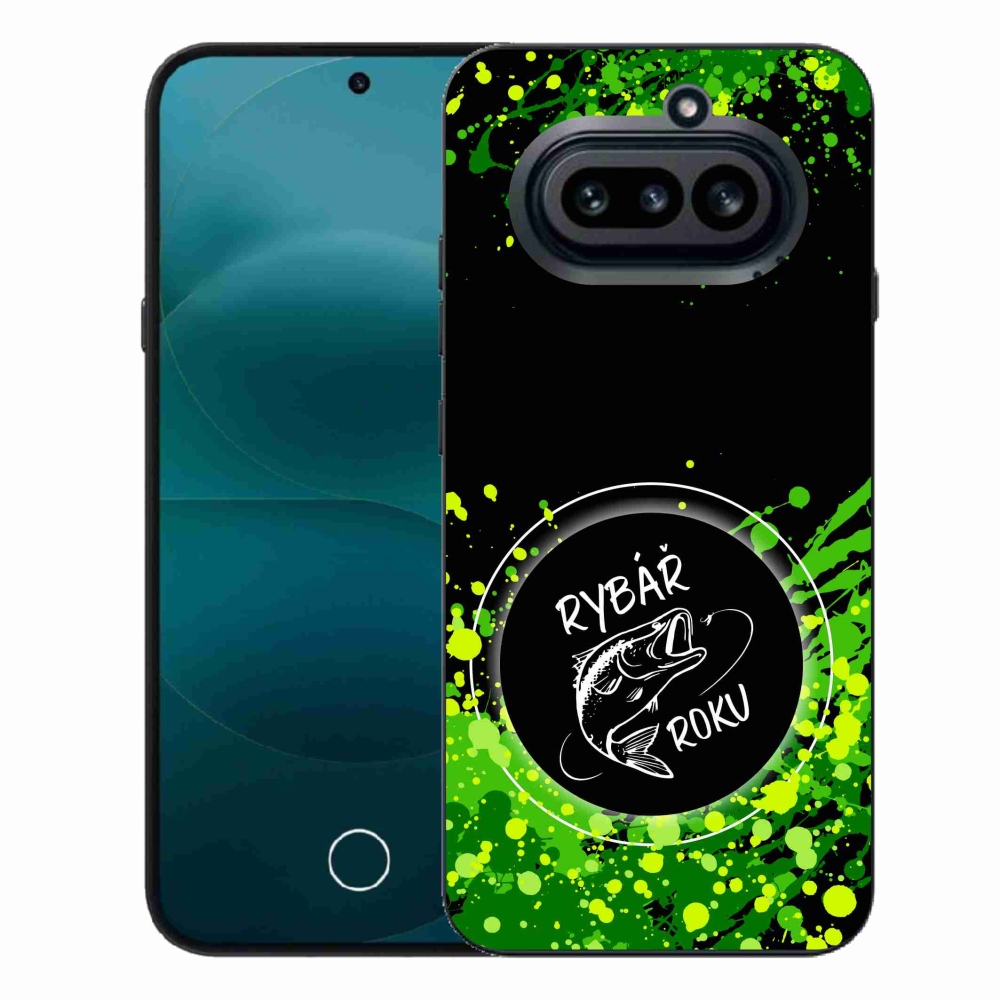 Gelový kryt mmCase na Nothing Phone (4a) - rybář roku černé pozadí