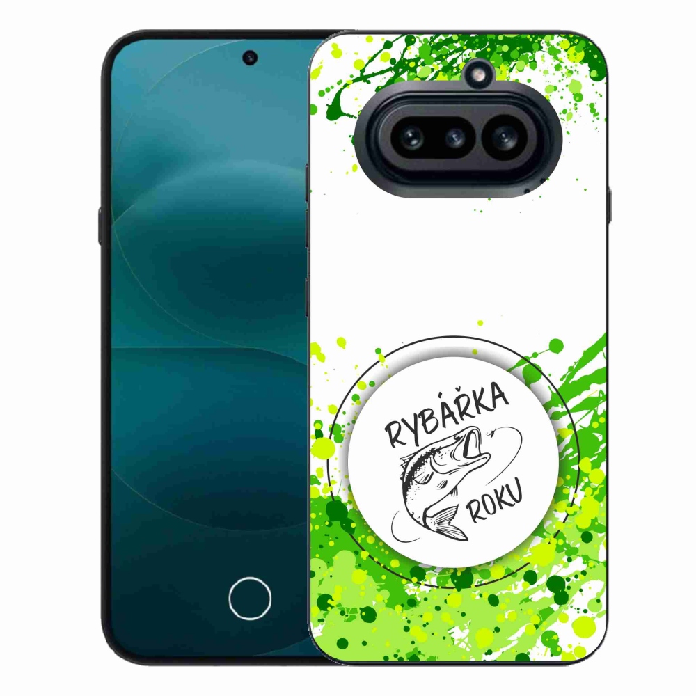 Gelový kryt mmCase na Nothing Phone (4a) - rybářka roku bílé pozadí