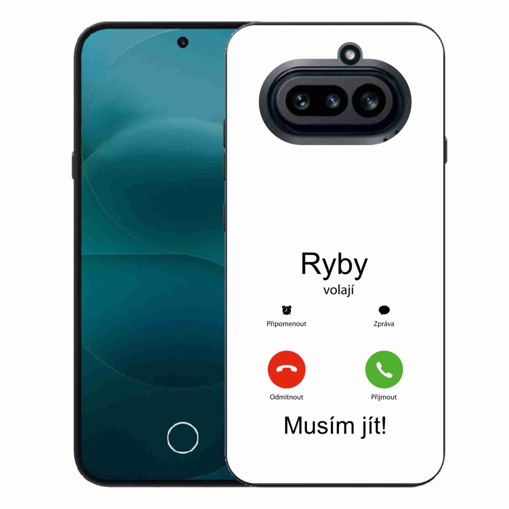 Gelový kryt mmCase na Nothing Phone (4a) - ryby volají bílé pozadí