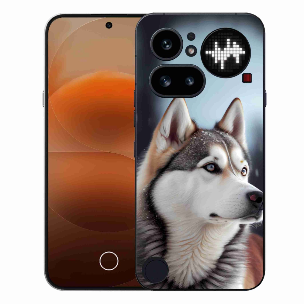 Gelový kryt mmCase na Nothing Phone (4a) - sibiřský husky